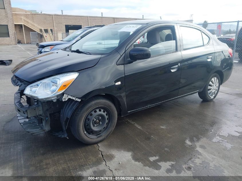 VIN ML32F3FJ1HHF06982 2017 Mitsubishi Mirage, G4 ES no.2