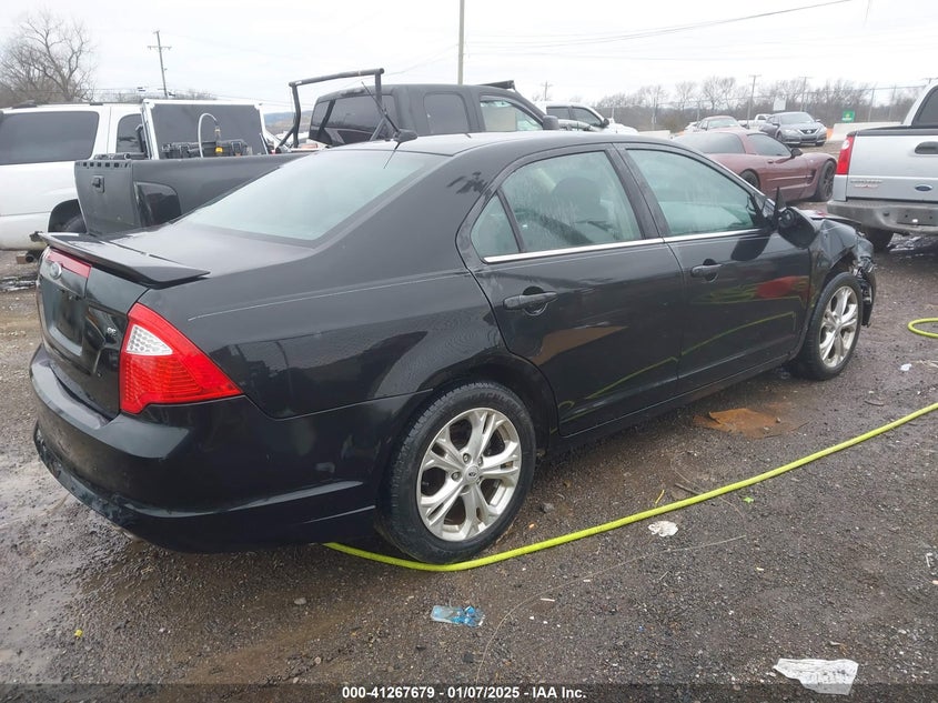 Vin: 3fahp0ha4cr216892, lot: 41758030, ford fusion se 20124