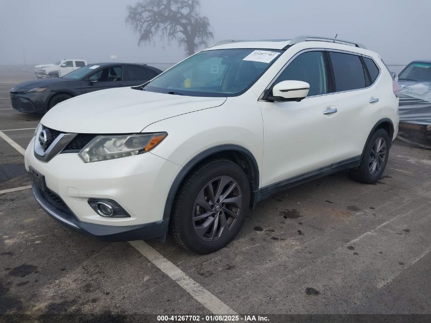 VIN 5N1AT2MT8GC855433 2016 Nissan Rogue, SL no.2