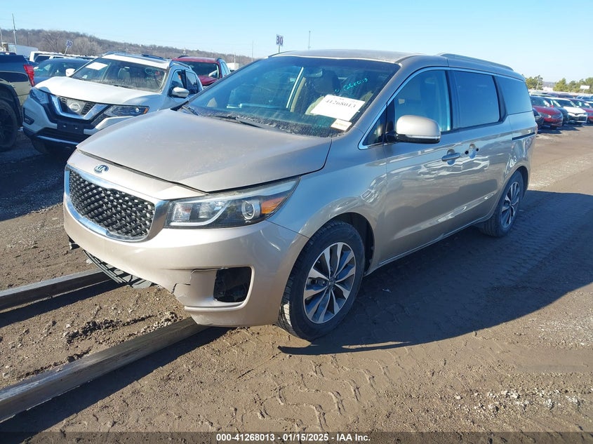 Vin: kndmc5c15f6051655, lot: 41758364, kia sedona sx 20152