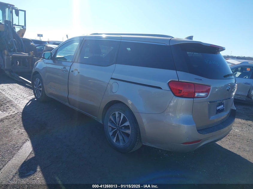 Vin: kndmc5c15f6051655, lot: 41758364, kia sedona sx 20153