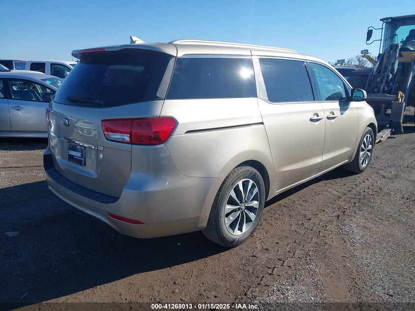Vin: kndmc5c15f6051655, lot: 41758364, kia sedona sx 20154