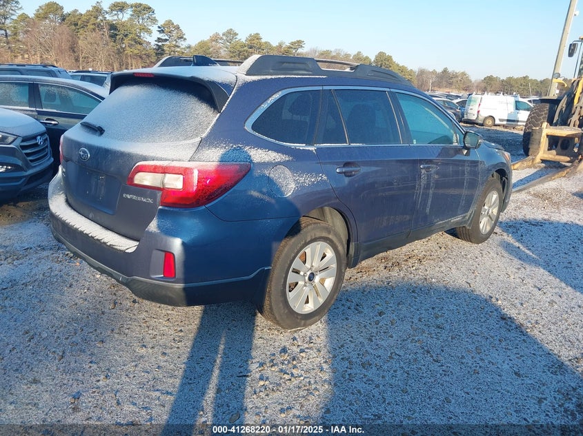Vin: 4s4bsafc0g3310888, lot: 41758571, subaru outback 2.5i premium 20164