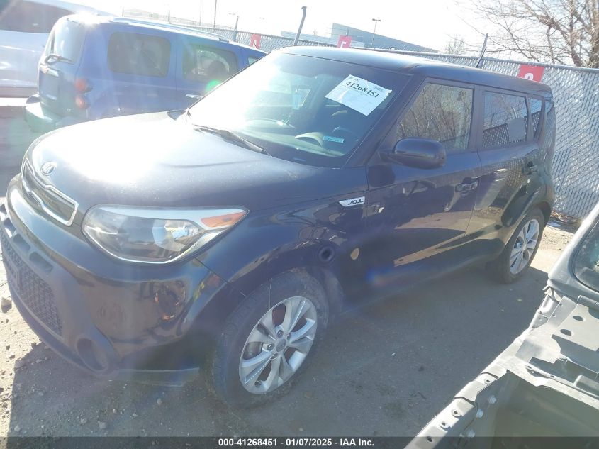 VIN KNDJP3A57F7180072 2015 KIA Soul, + no.2