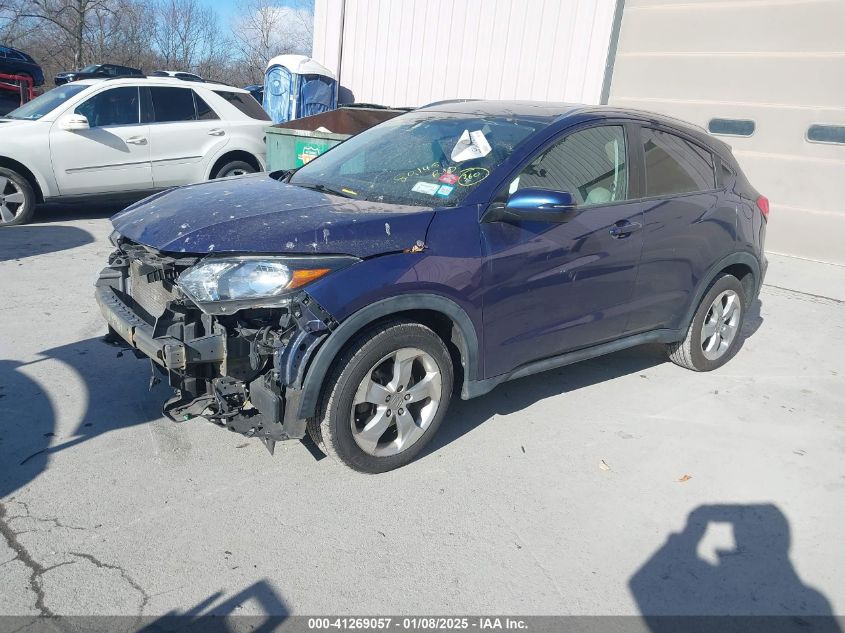 VIN 3CZRU6H71GM736351 2016 Honda HR-V, Ex-L no.2