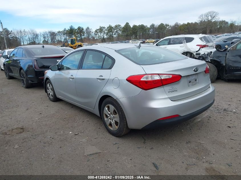 VIN KNAFK4A6XG5445029 2016 KIA FORTE no.3