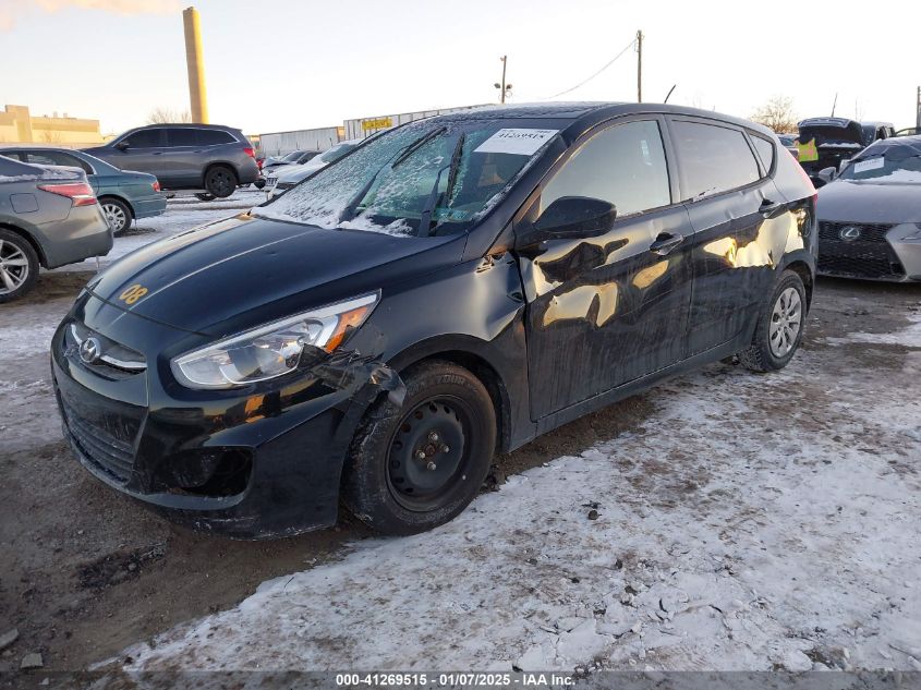 VIN KMHCT5AE7HU354982 2017 Hyundai Accent, SE no.2