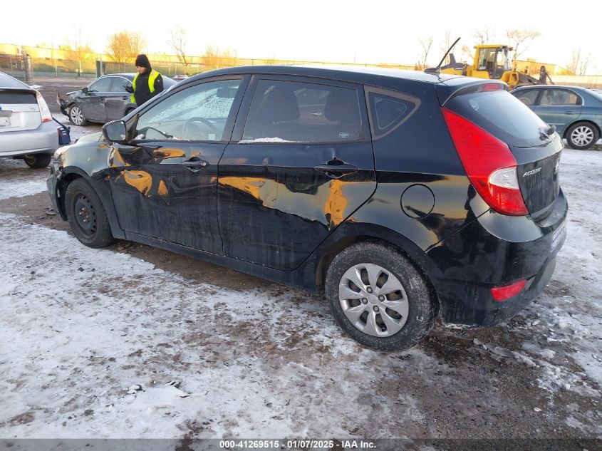 VIN KMHCT5AE7HU354982 2017 Hyundai Accent, SE no.3