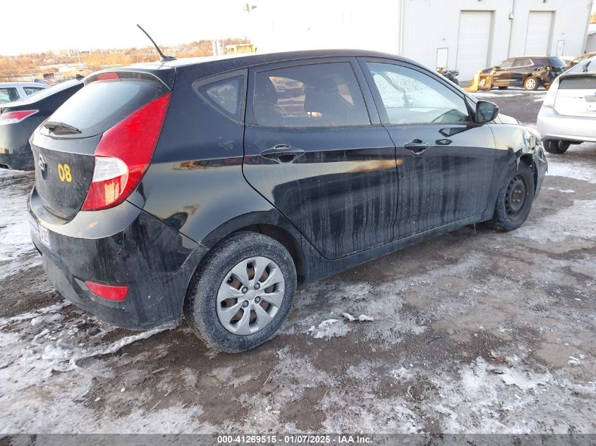 VIN KMHCT5AE7HU354982 2017 Hyundai Accent, SE no.4