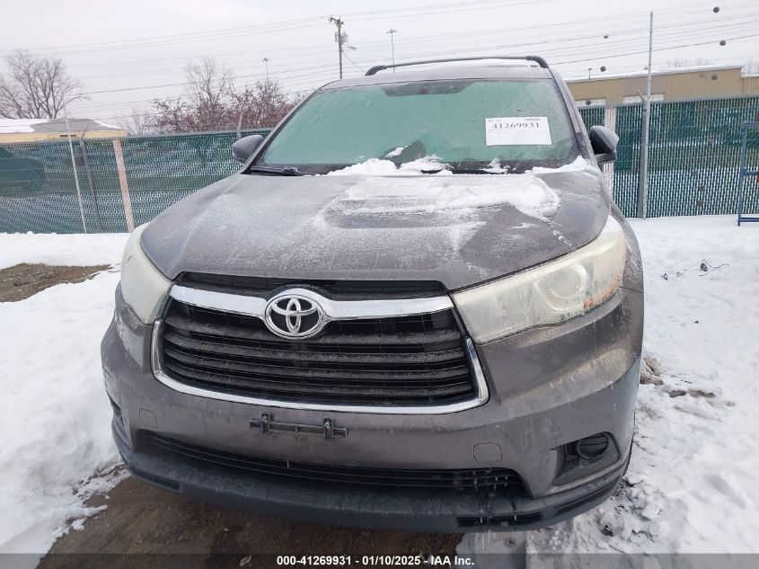 VIN 5TDBKRFHXFS156928 2015 Toyota Highlander, Le V6 no.12