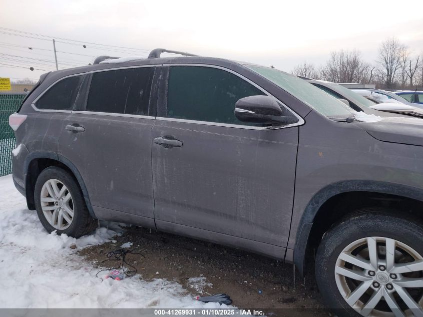 VIN 5TDBKRFHXFS156928 2015 Toyota Highlander, Le V6 no.13