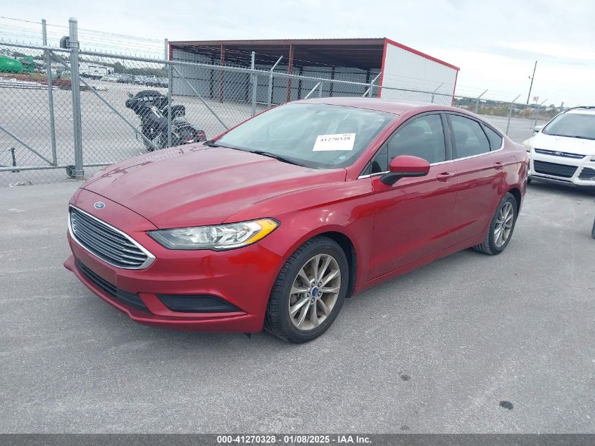 VIN 3FA6P0HD4HR193610 2017 Ford Fusion, SE no.2