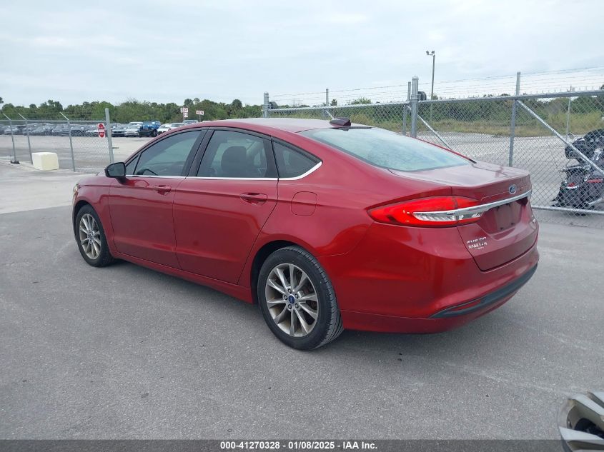 VIN 3FA6P0HD4HR193610 2017 Ford Fusion, SE no.3