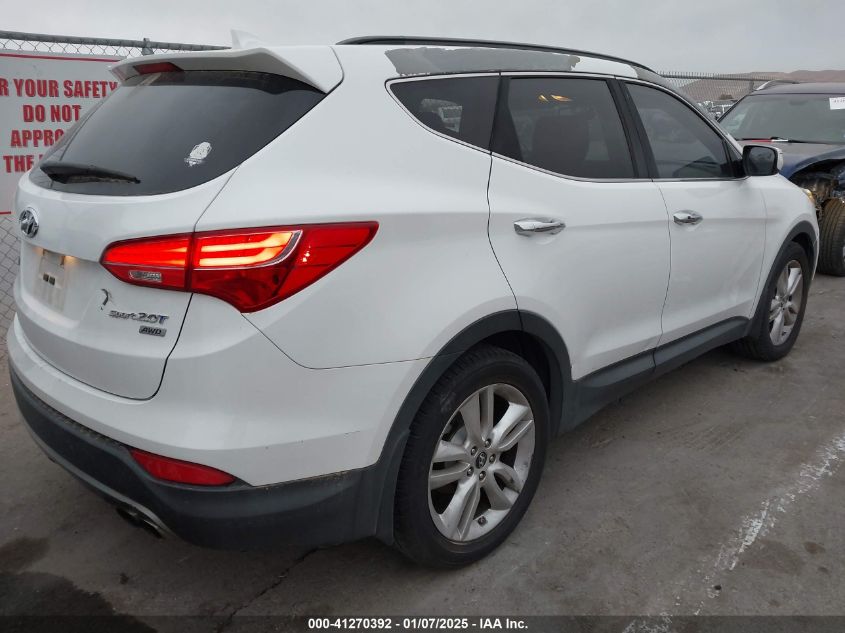 VIN 5XYZWDLA9EG149820 2014 Hyundai Santa Fe, Sport... no.4