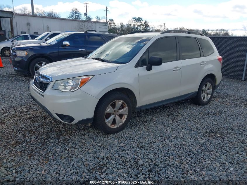 VIN JF2SJABC2FH576087 2015 Subaru Forester, 2.5I no.2