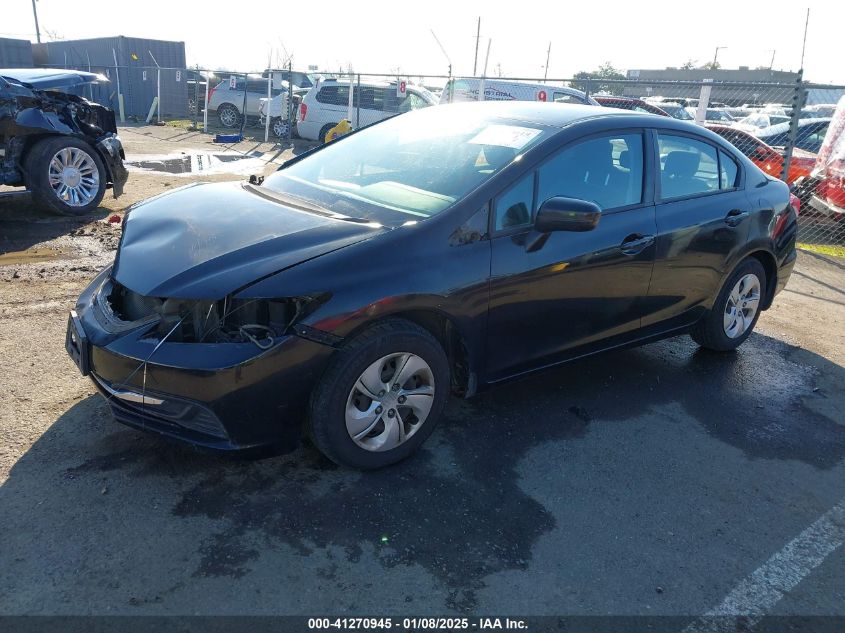 VIN 19XFB2F58EE265590 2014 Honda Civic, LX no.2