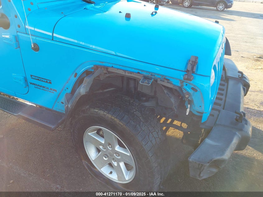 2017 JEEP WRANGLER UNLIMITED SPORT 4X4 - 1C4BJWDGXHL599418