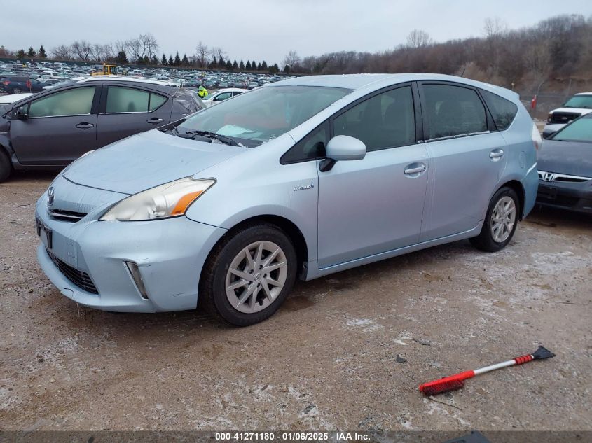 VIN JTDZN3EU4D3250142 2013 TOYOTA PRIUS V no.2