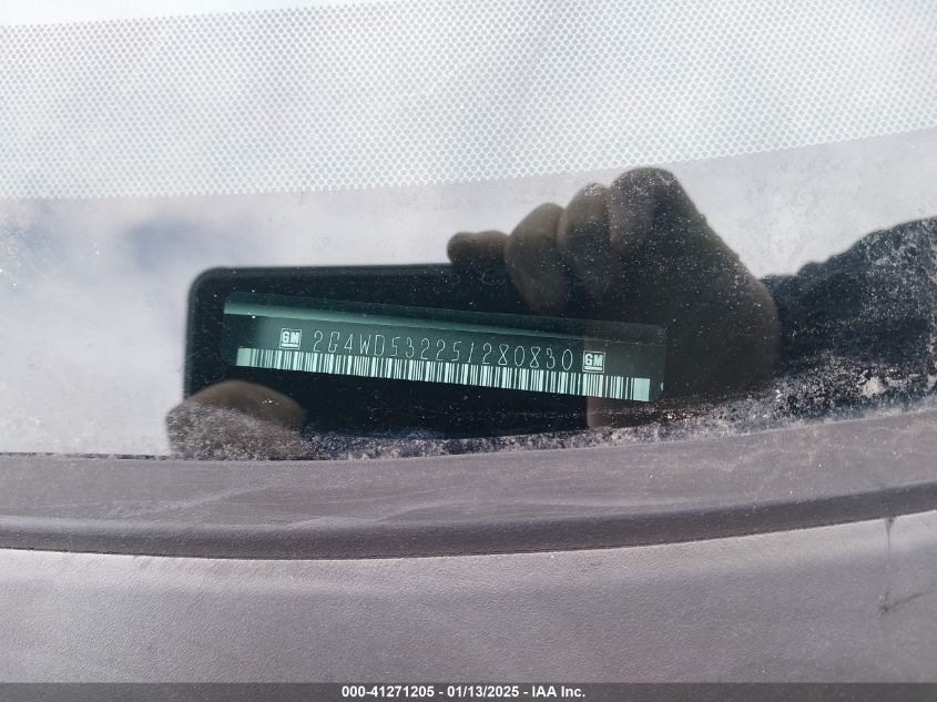 2005 Buick Lacrosse Cxl VIN: 2G4WD532251280830 Lot: 41271205