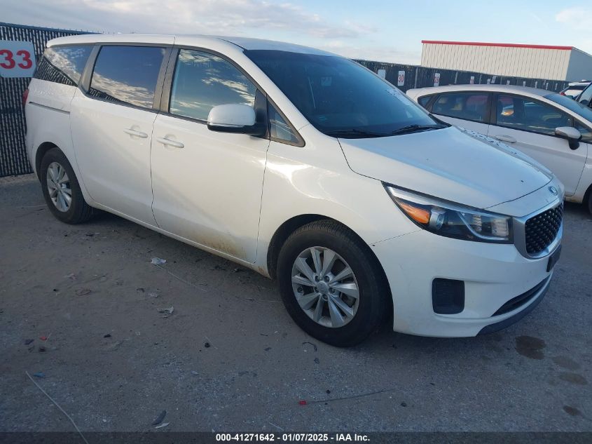 VIN KNDMA5C1XG6185410 2016 KIA SEDONA no.1