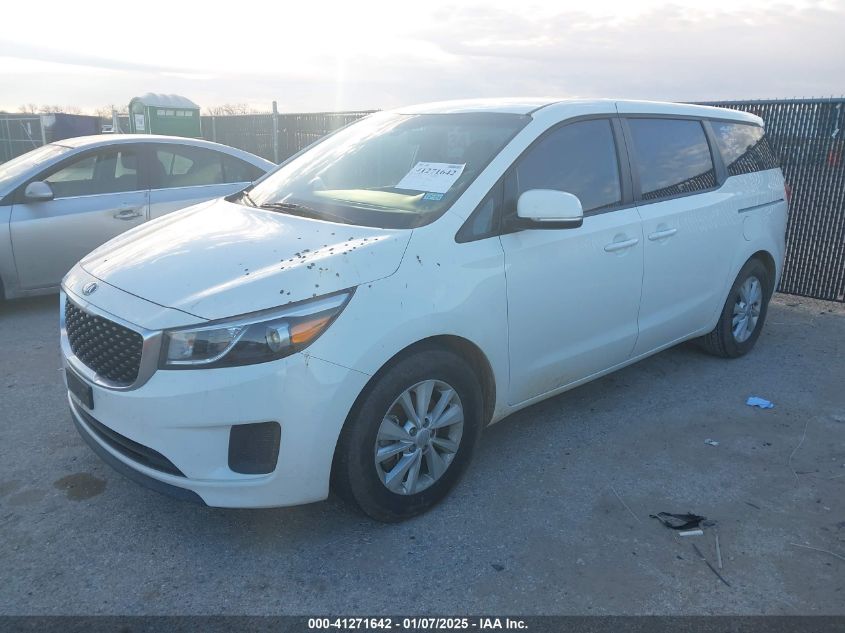 VIN KNDMA5C1XG6185410 2016 KIA SEDONA no.2