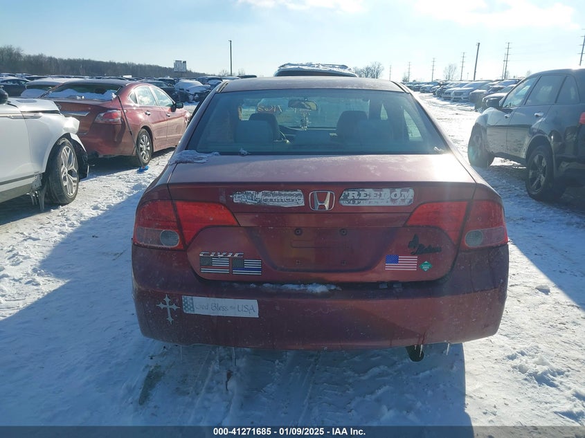 2008 HONDA CIVIC VIN: 1HGFA16838L000323
