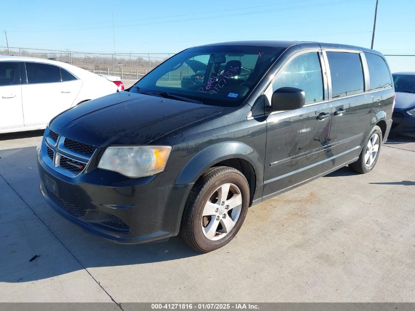 VIN 2C4RDGBG6DR535537 2013 Dodge Grand Caravan, SE no.2