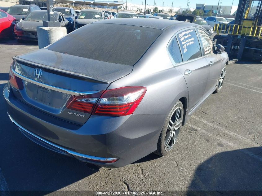 VIN 1HGCR2F55GA047287 2016 Honda Accord, Sport no.4