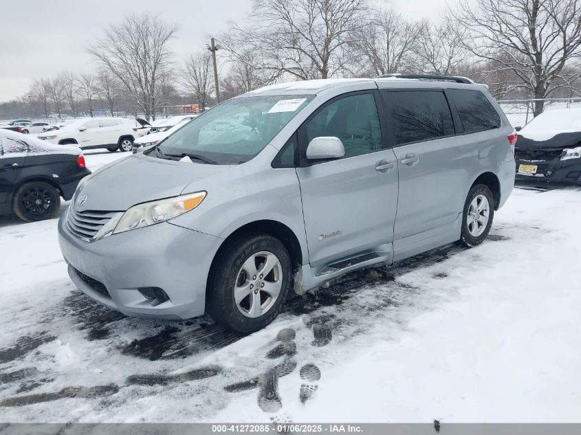 VIN 5TDKK3DC9GS754403 2016 Toyota Sienna, Le 7 Pass... no.2