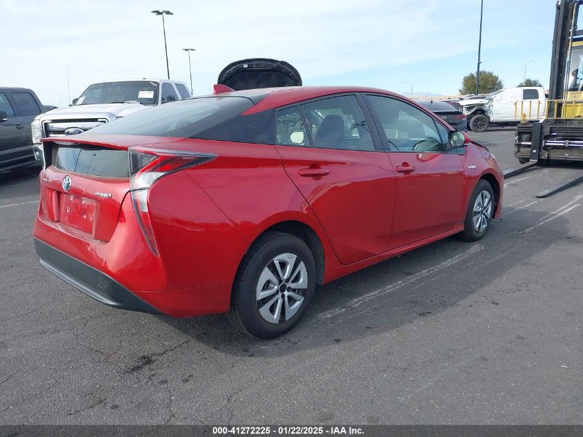 VIN JTDKBRFUXH3563584 2017 Toyota Prius, One no.4