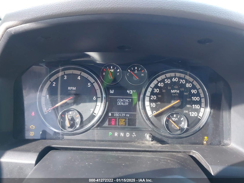 2009 DODGE RAM 1500 VIN: 1D3HV13T39S740103
