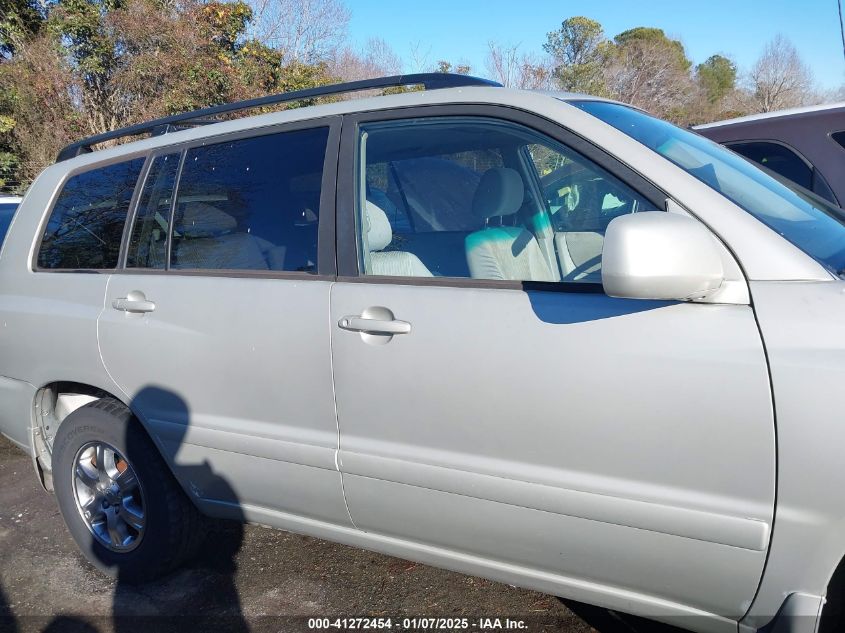 2004 Toyota Highlander Limited V6 VIN: JTEEP21A040049270 Lot: 41272454