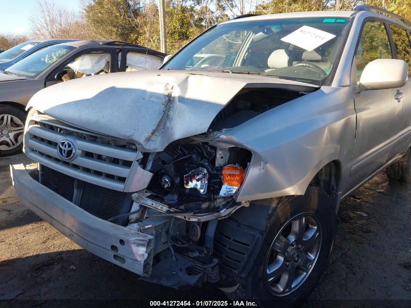 2004 Toyota Highlander Limited V6 VIN: JTEEP21A040049270 Lot: 41272454