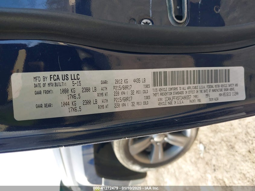 2015 JEEP PATRIOT HIGH ALTITUDE EDITION - 1C4NJPFA5FD400357