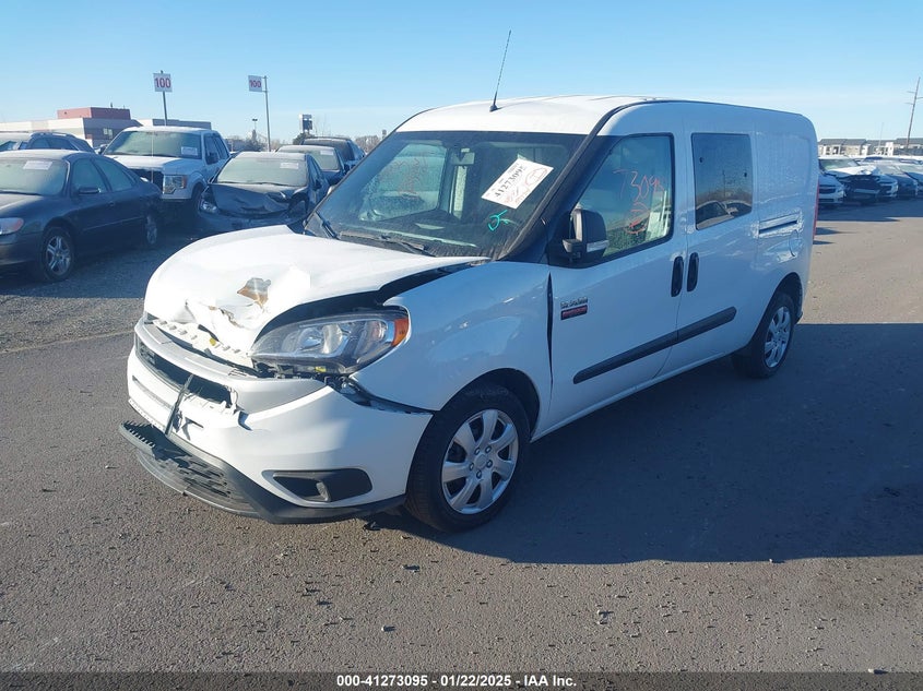 Vin: zfbhrfbb6k6m00500, lot: 41763446, ram promaster city tradesman slt 20192