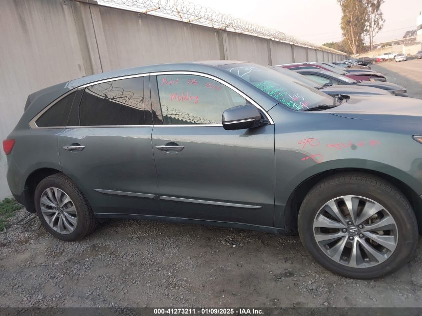 VIN 5FRYD4H42FB018644 2015 Acura MDX, Technology Pa... no.13