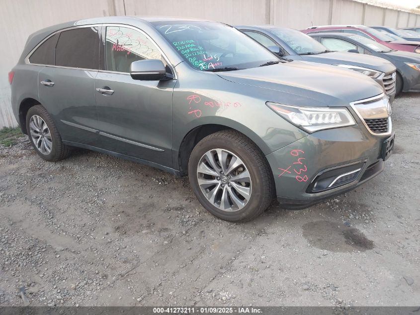 VIN 5FRYD4H42FB018644 2015 Acura MDX, Technology Pa... no.1