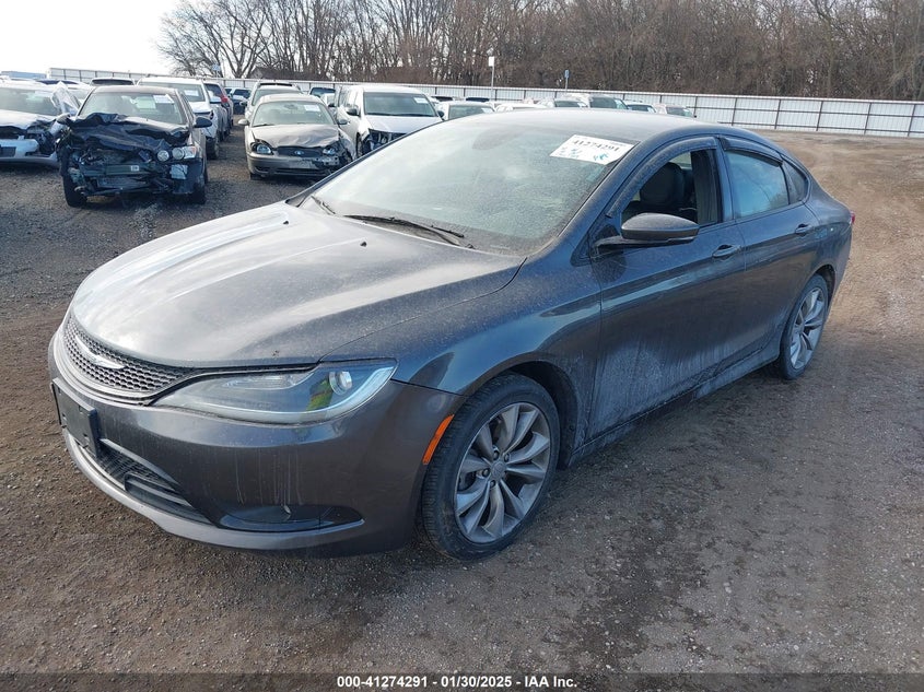 Vin: 1c3cccbb7fn748216, lot: 41764642, chrysler 200 s 20152