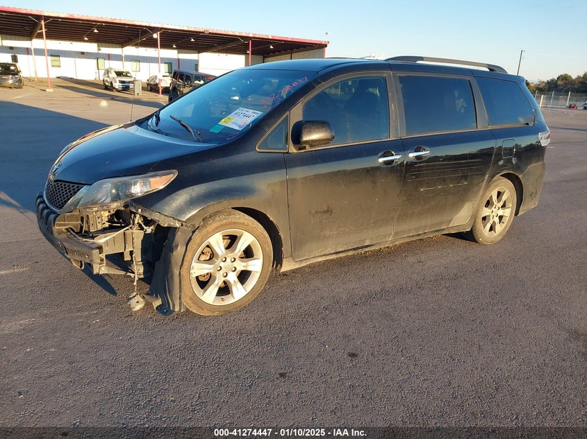 Vin: 5tdxk3dcxds398786, lot: 41764798, toyota sienna se 8 passenger 20132