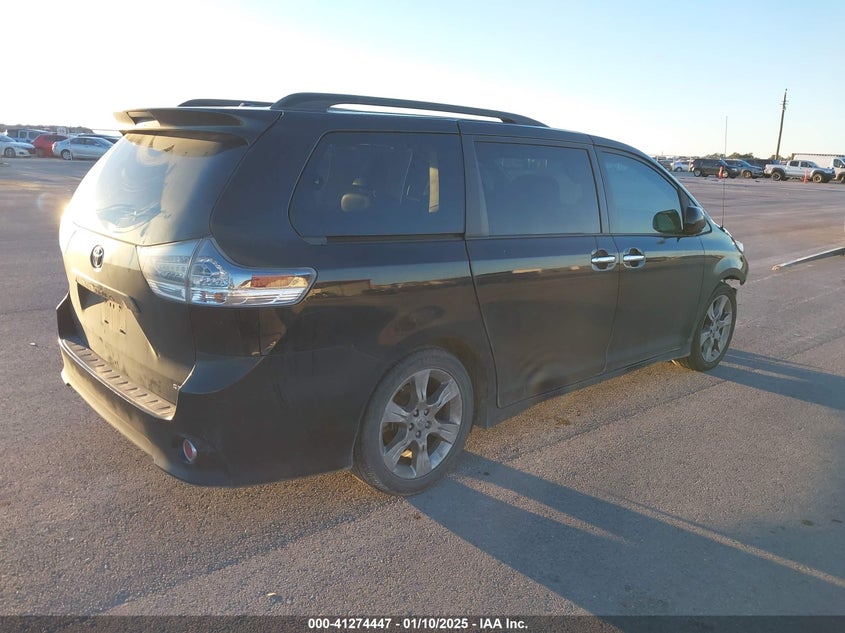 Vin: 5tdxk3dcxds398786, lot: 41764798, toyota sienna se 8 passenger 20134