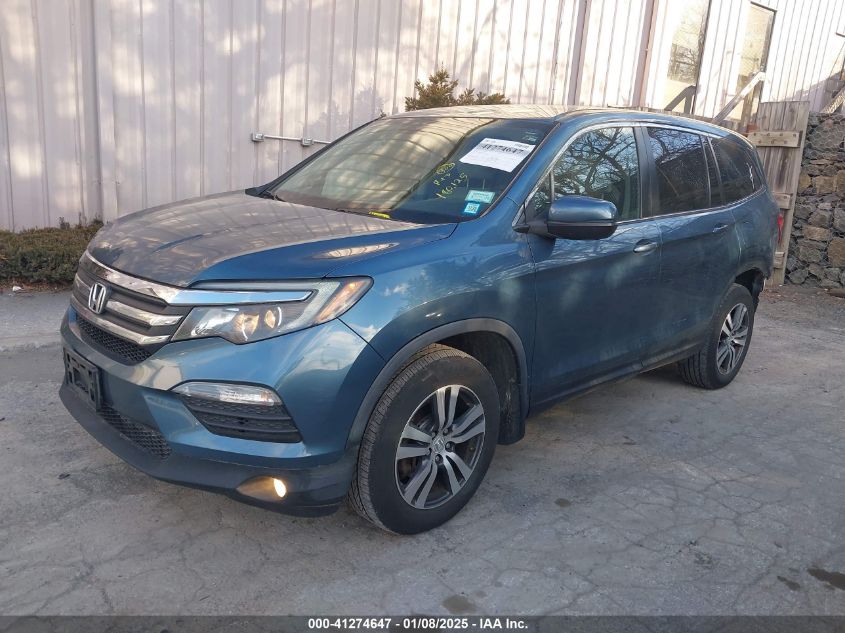 VIN 5FNYF6H34GB018015 2016 Honda Pilot, EX no.2