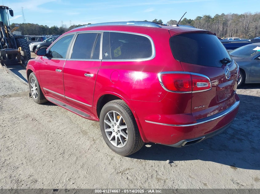 Vin: 5gakvckd9dj261897, lot: 41765019, buick enclave leather 20133