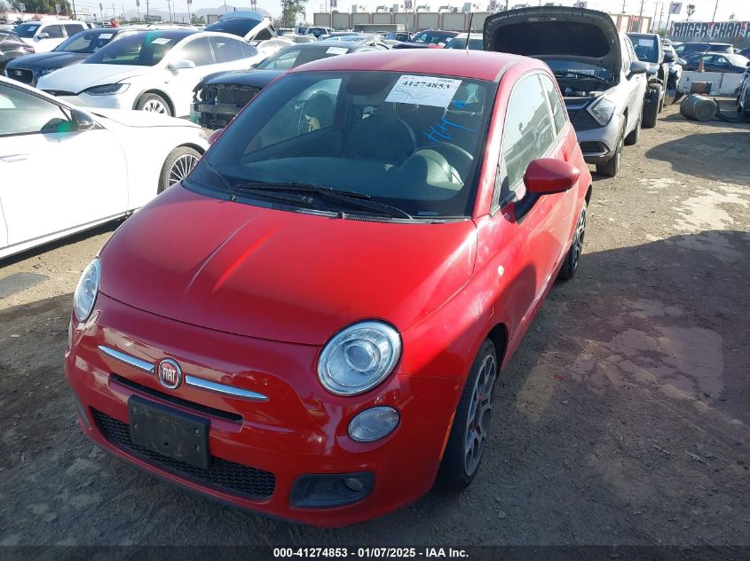 2013 Fiat 500 Sport VIN: 3C3CFFBR6DT740773 Lot: 41274853