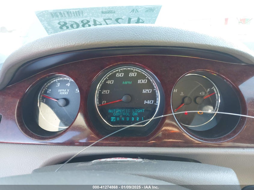 2009 BUICK LUCERNE VIN: 1G4HD57M49U105543