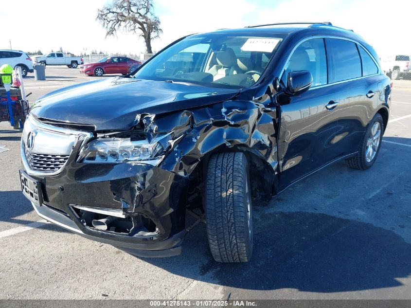 VIN 5FRYD4H97GB026543 2016 ACURA MDX no.2