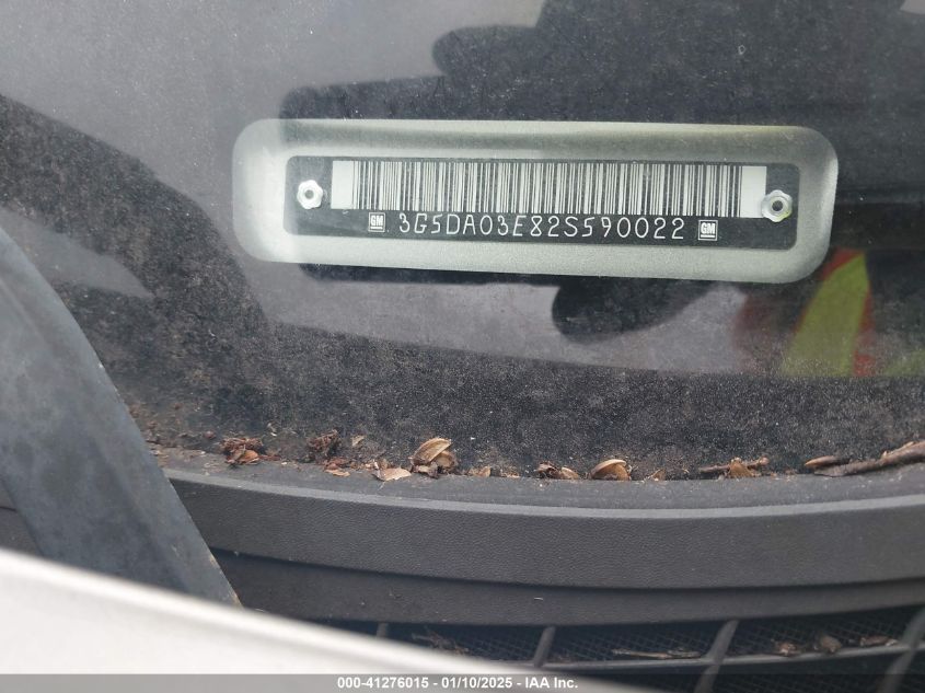 2002 Buick Rendezvous Cx VIN: 3G5DA03E82S590022 Lot: 41276015