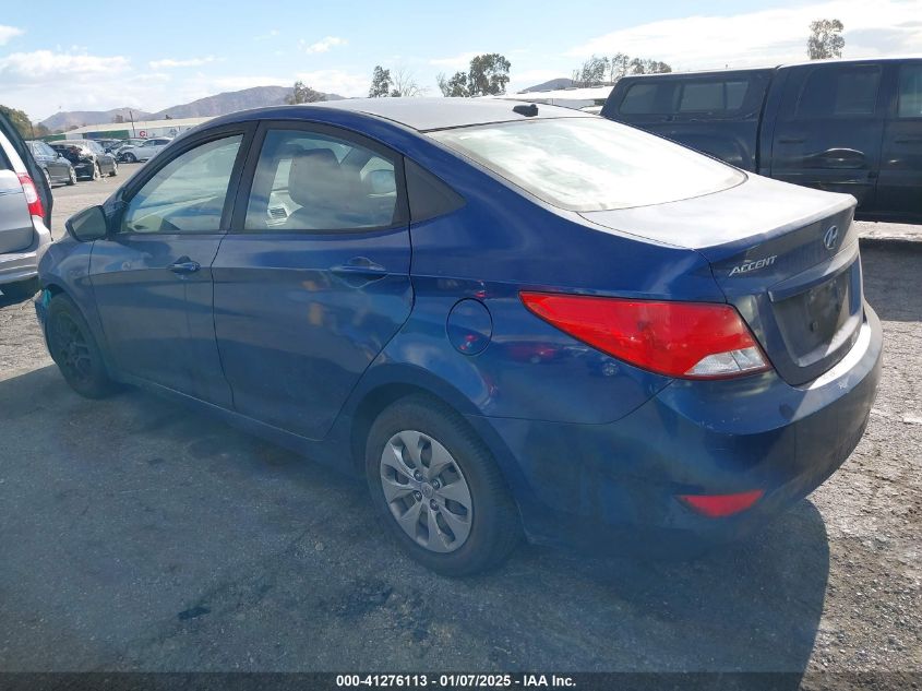 VIN KMHCT4AE9HU288042 2017 Hyundai Accent, SE no.3