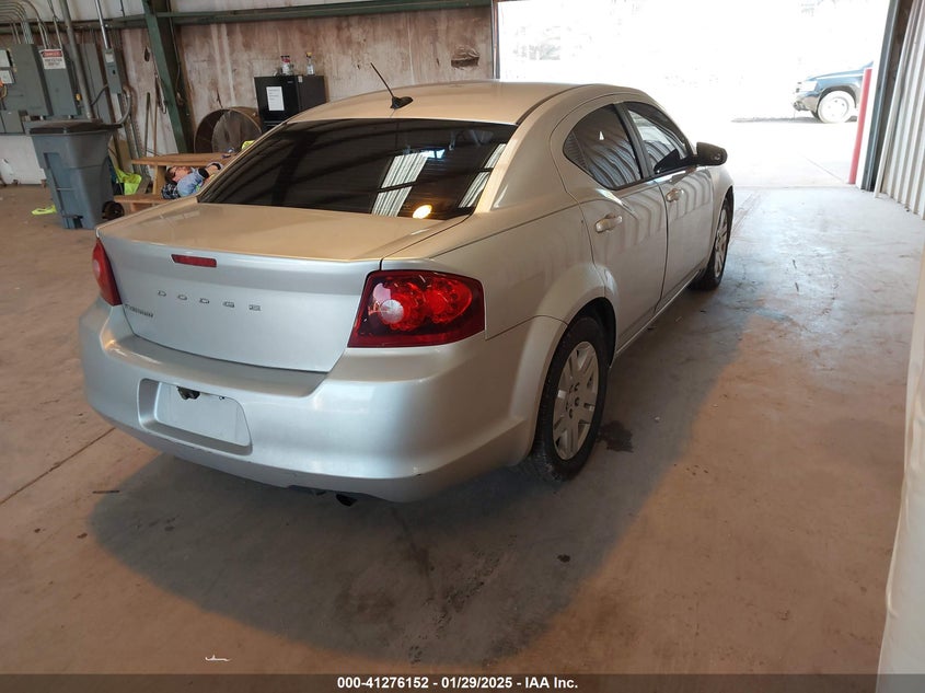 Vin: 1c3cdzab1cn132802, lot: 41766503, dodge avenger se 20124
