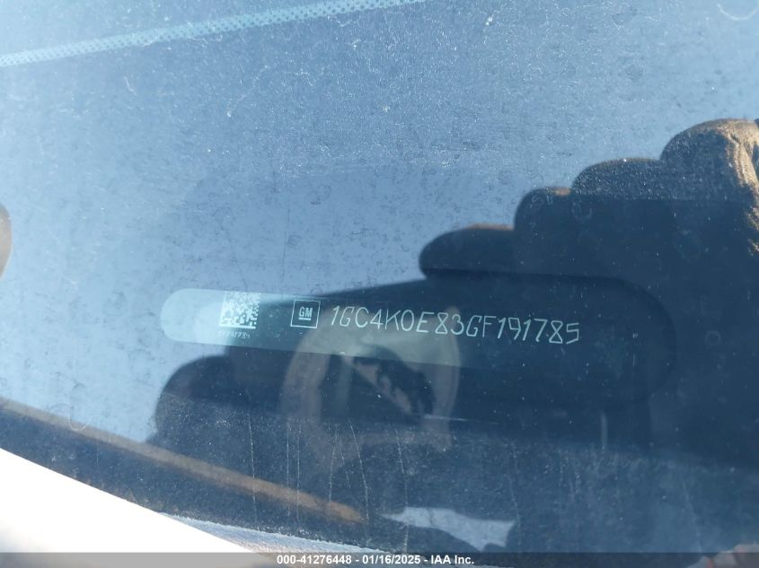 2016 Chevrolet Silverado 3500Hd Ltz VIN: 1GC4K0E83GF191785 Lot: 41276448