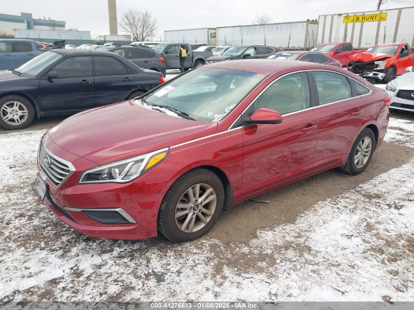 VIN 5NPE24AF7GH288641 2016 Hyundai Sonata, SE no.2